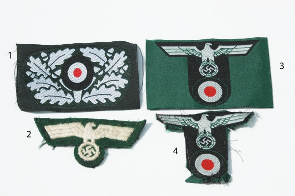 Reproduction German WWII Army Cap Eagles and Insignia