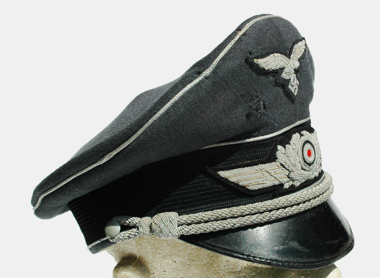 German WWII Luftwaffe Visor Cap