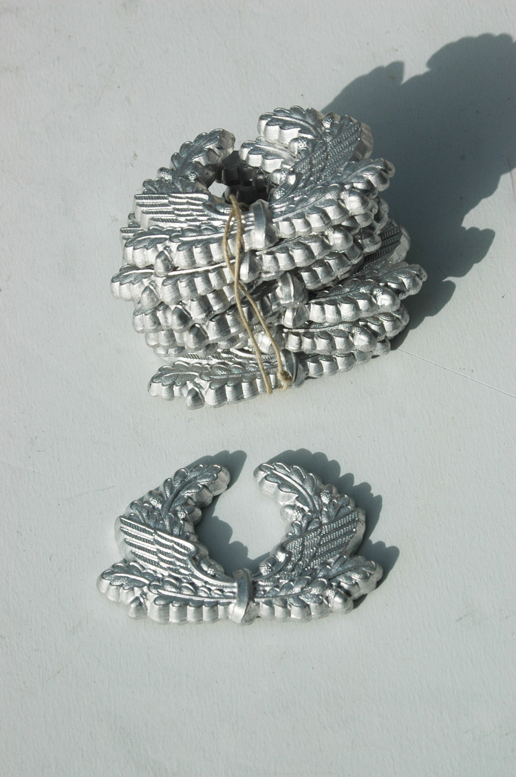 German WWII Unissued Bahnshutz Visor Wreaths