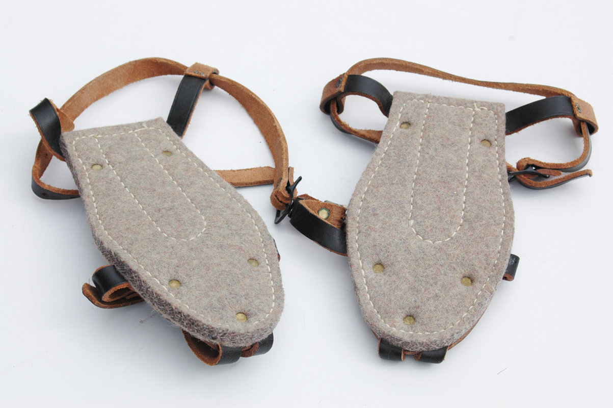 Post War German Made Ice Felt Pads for Jackboots