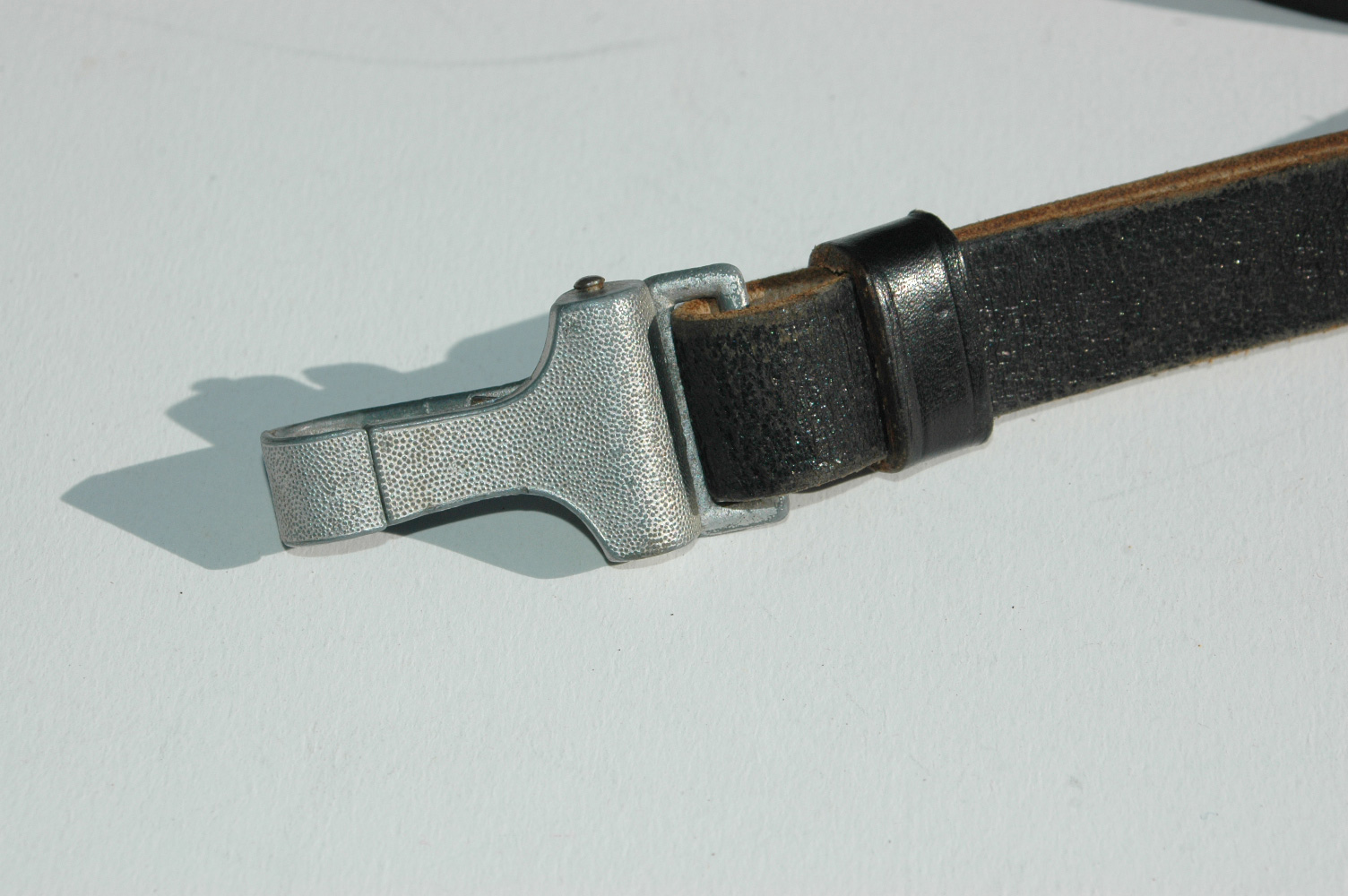 Black Leather Cross Strap