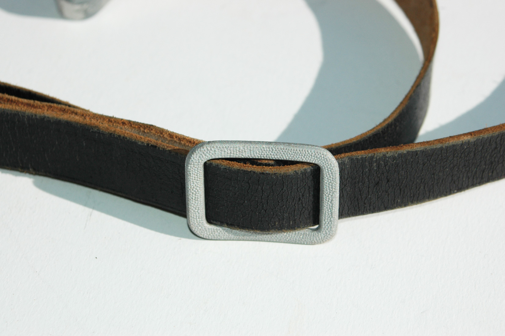 Black Leather Cross Strap