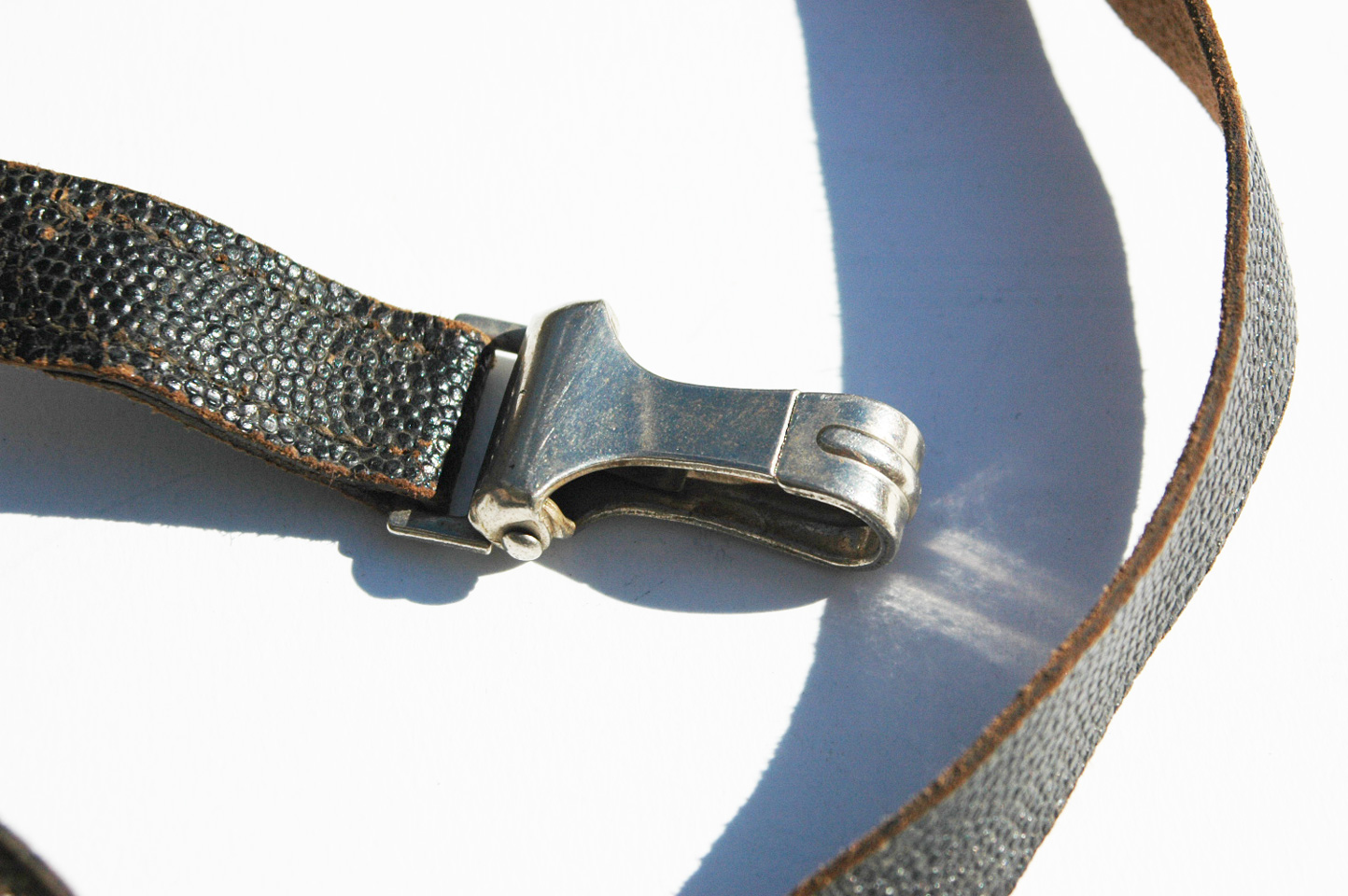 German WWII Black leather Cross Strap Unissued