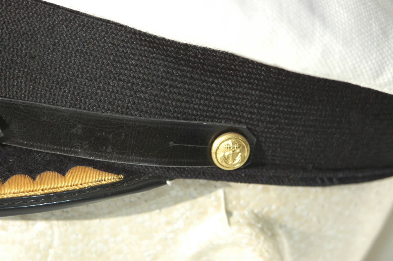 German WWII White Topped U-Boat Visor worn by Lutz