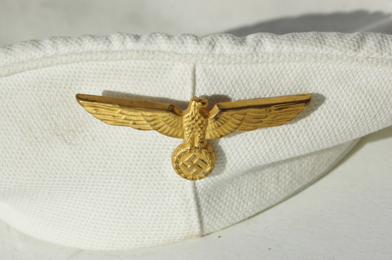 German WWII White Topped U-Boat Visor worn by Lutz