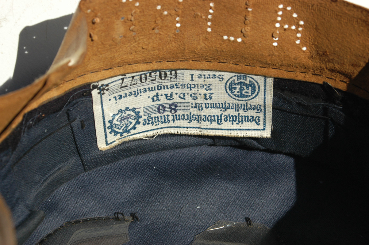 German WWII DAF Visor cap