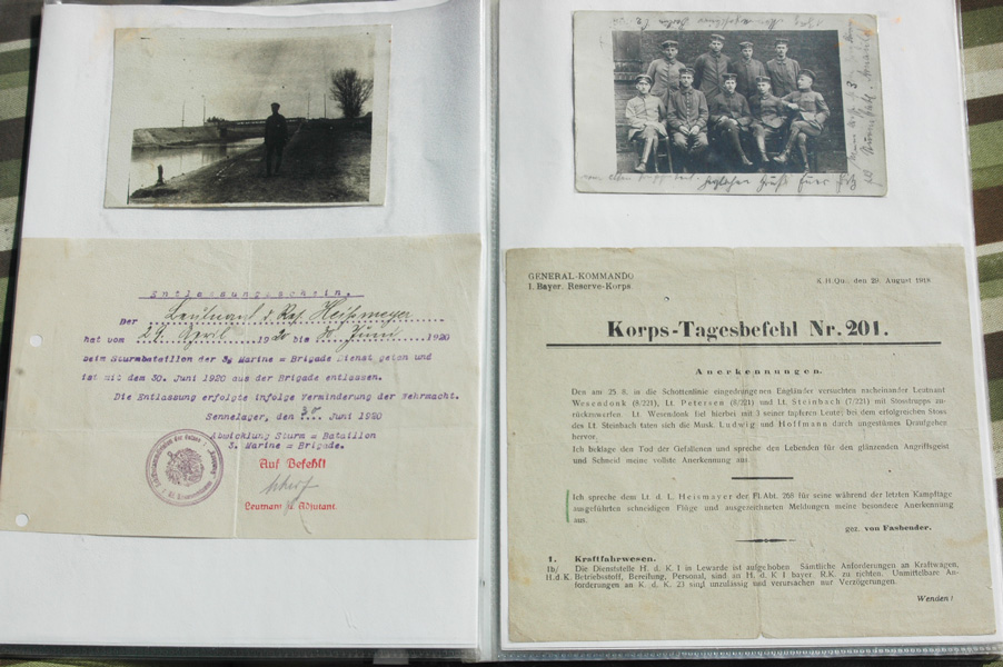 RARE Photo and Document Grouping for SS-Obergruppenfuhrer August Heissmeyer