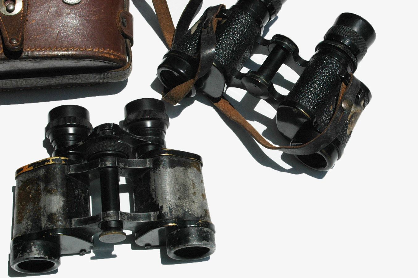 Group of WWII German Binoculars Veteran Bringback