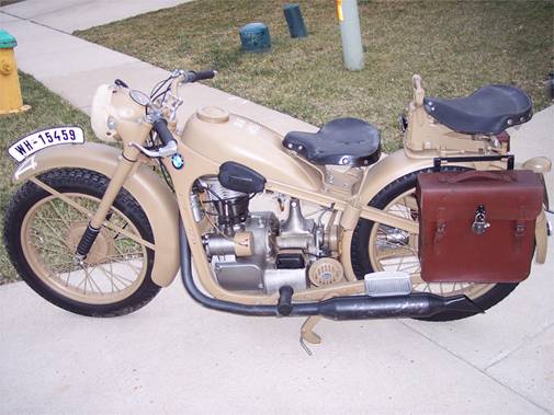 WWII BMW R35 Restored Motorcycle