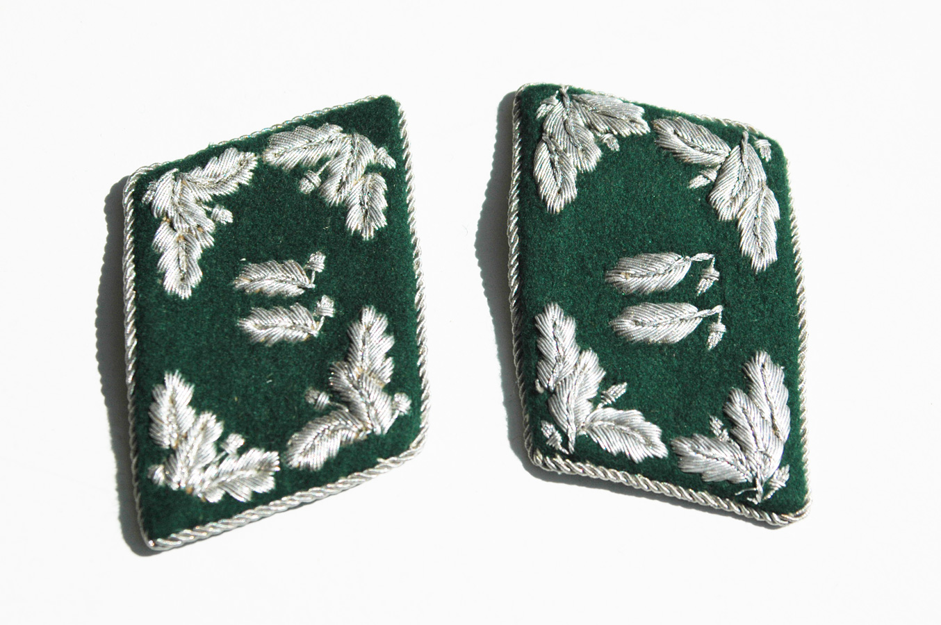 German WWII Forestry Officers Collar Tabs