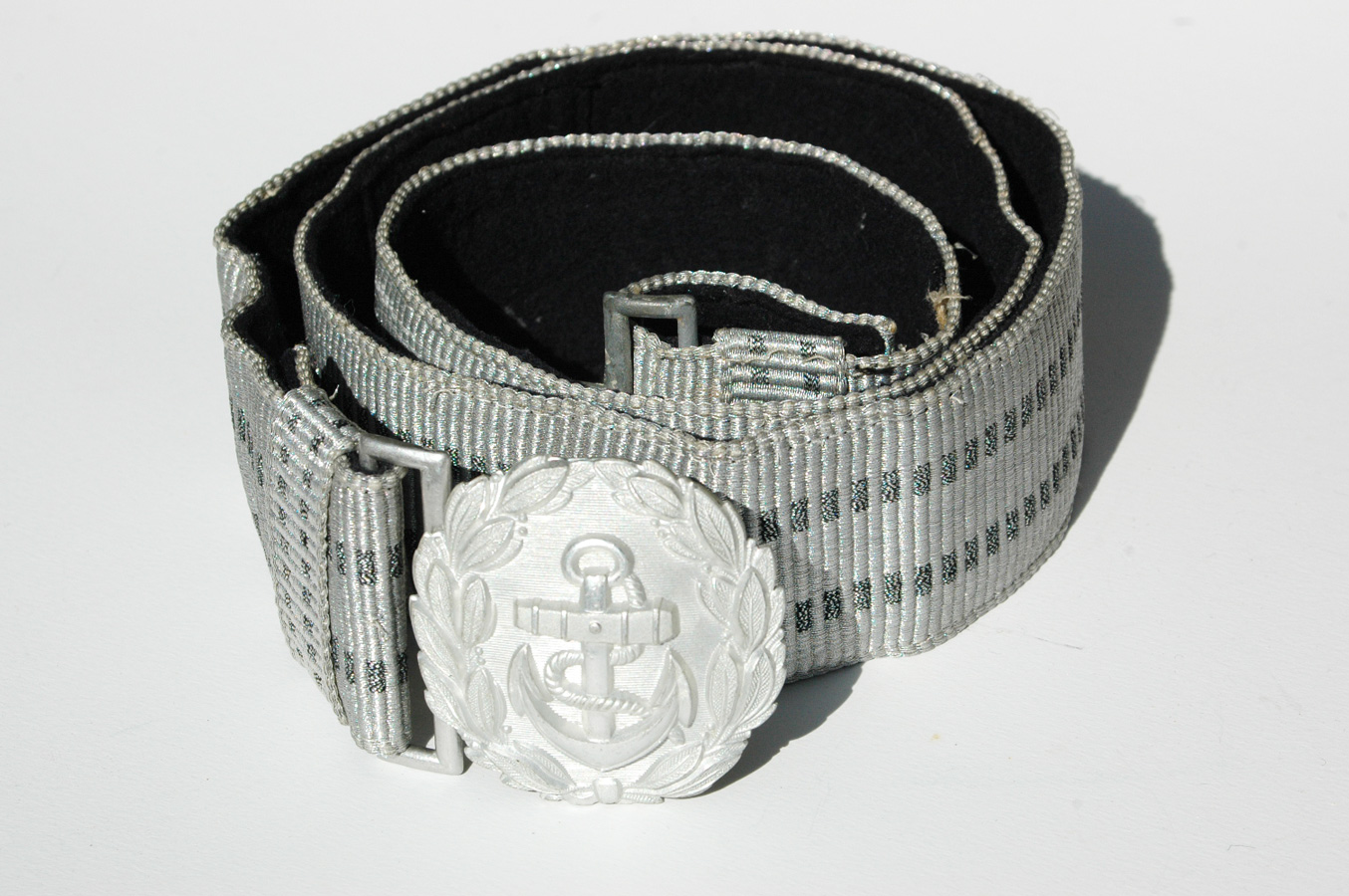 Kriegsmarine Officers Dress Brocade Belt and Buckle