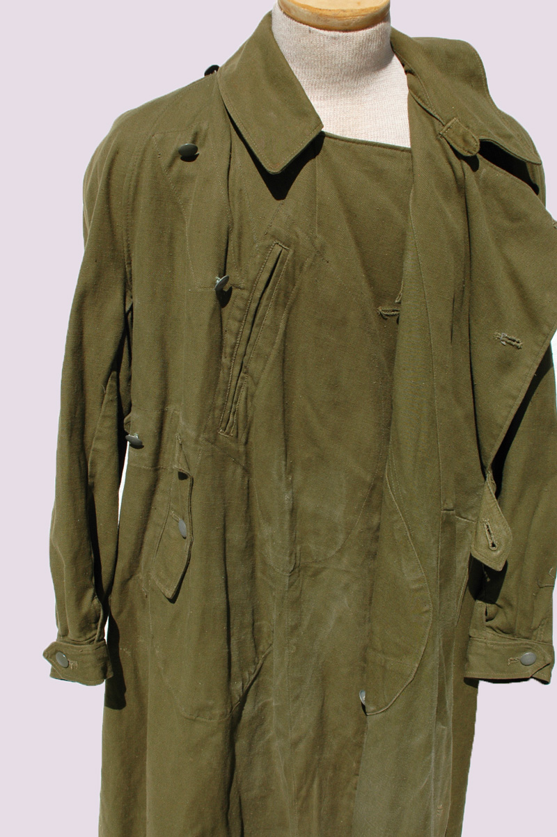 WWII German Tropicial Kradmantel (Motorcycle) Greatcoat