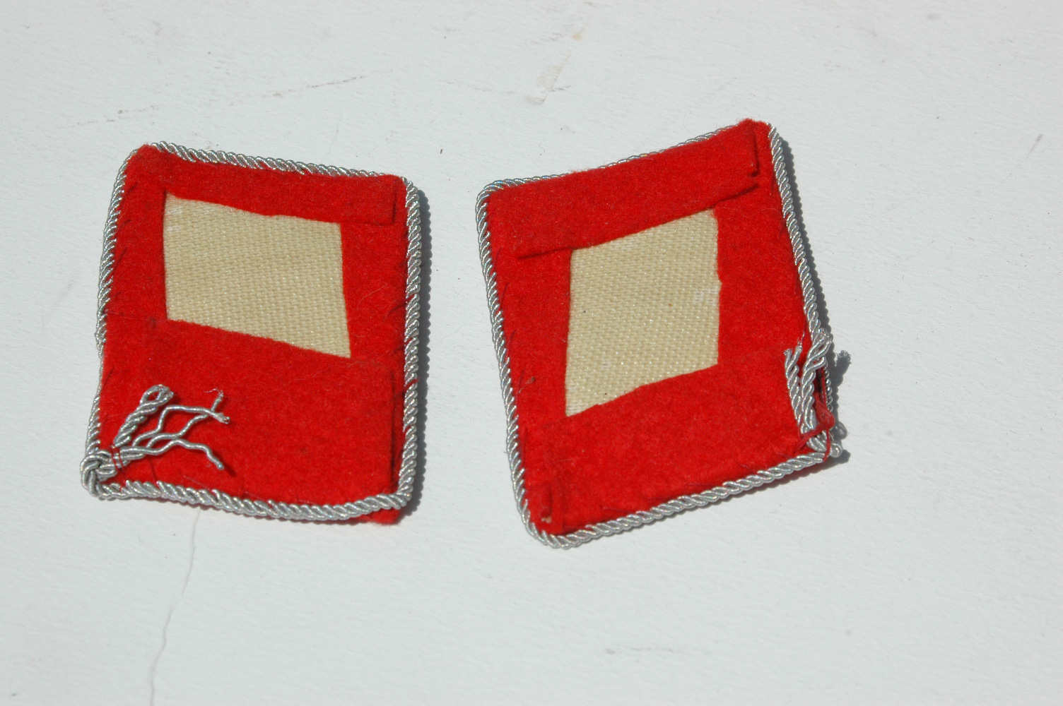 German WWII Luftwaffe Flak Artillery Major Collar tabs