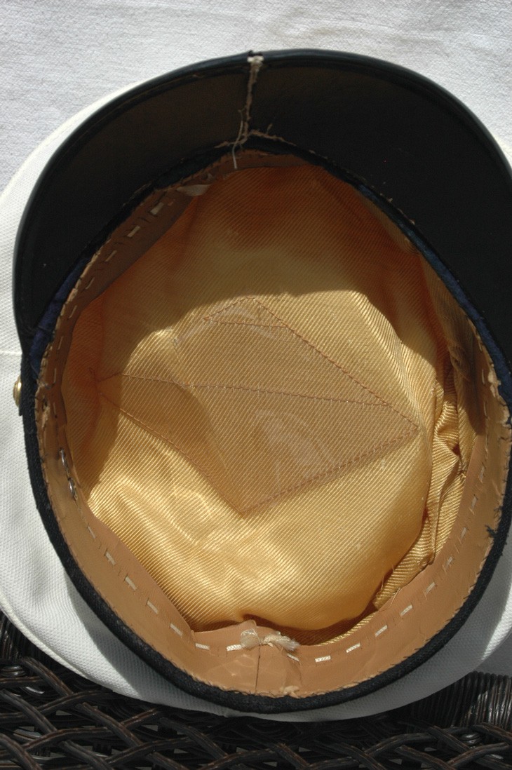 German WWII White Topped U-Boat Visor worn by Lutz