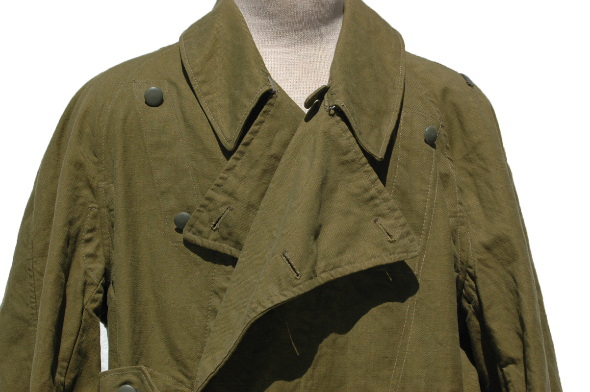German WWII DAK Tropical Motorcycle Coat