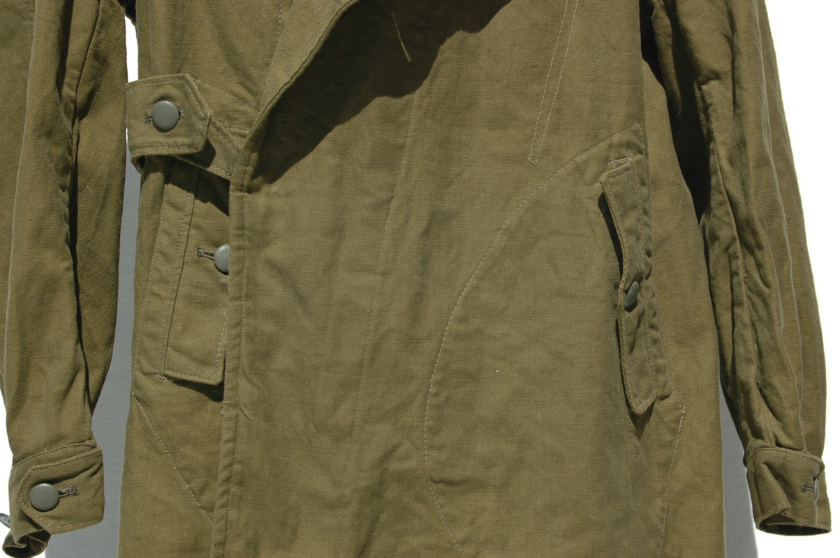 German WWII DAK Tropical Motorcycle Coat