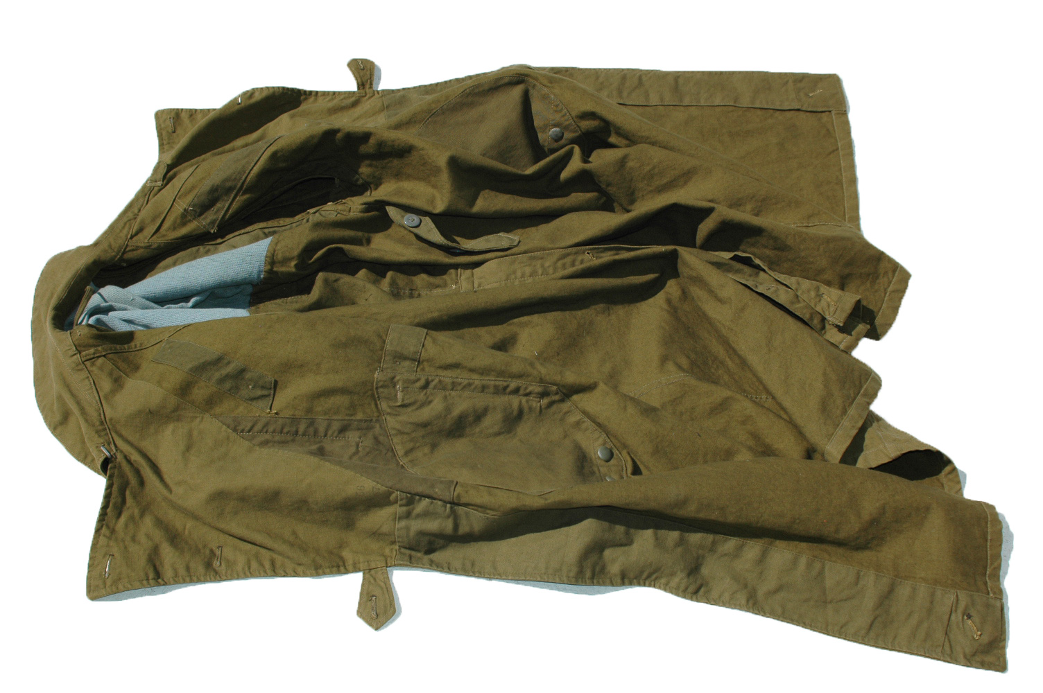 German WWII DAK Tropical Motorcycle Coat