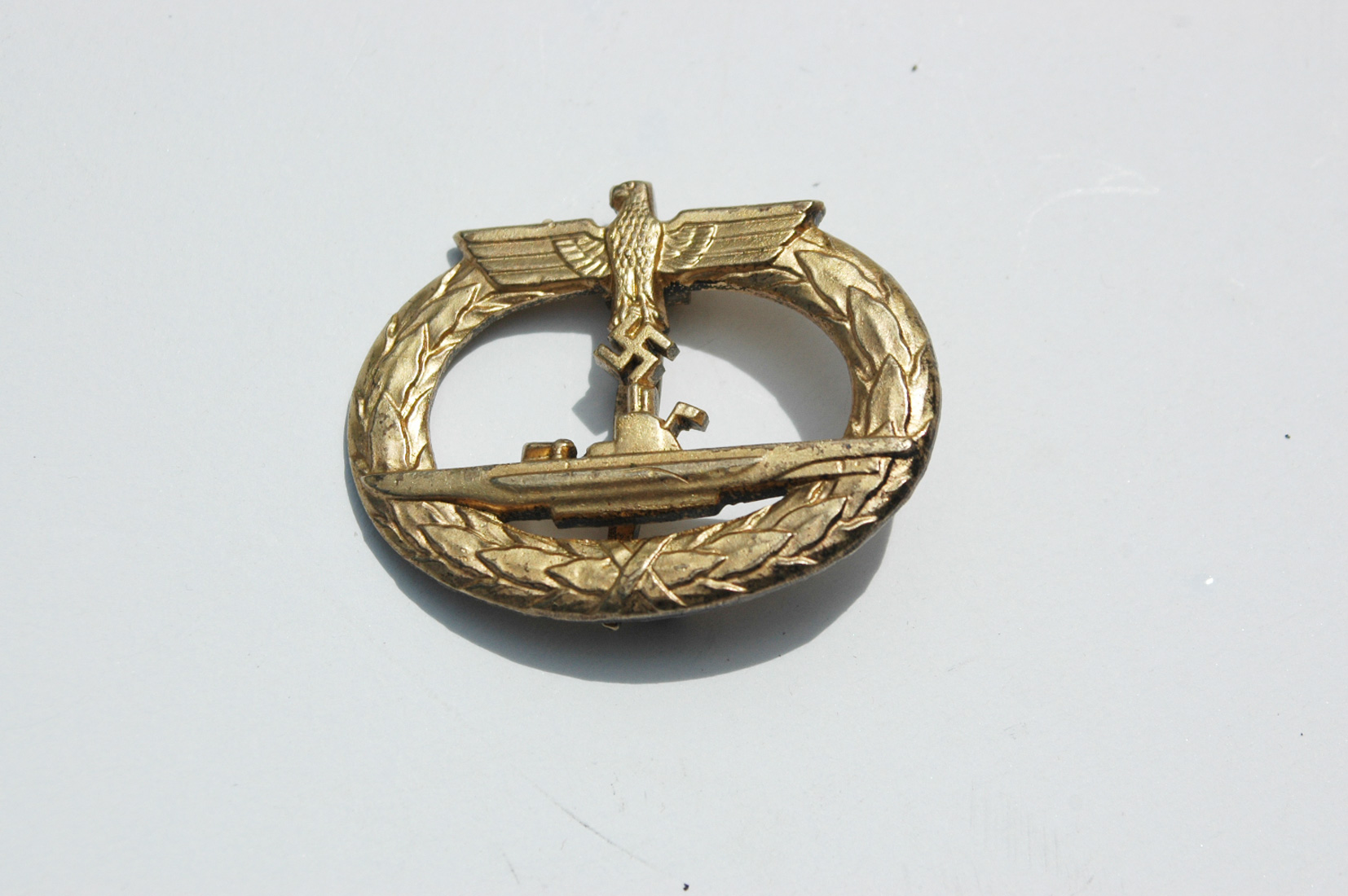 Reproduction German WWII U-Boat Badge  Sold as an Original