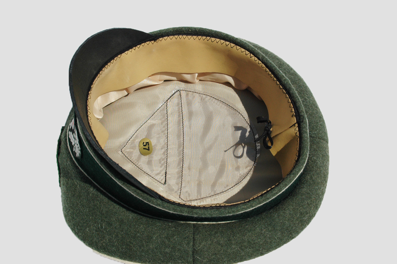 Reproduction German WWII Infantry (HEER) Officers Crusher Visor Cap