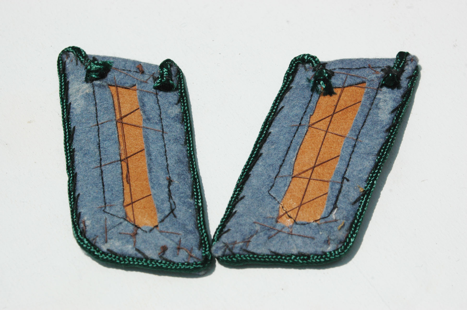 German WWII Army (HEER) Administration Officials Collar Tab Set Unissued