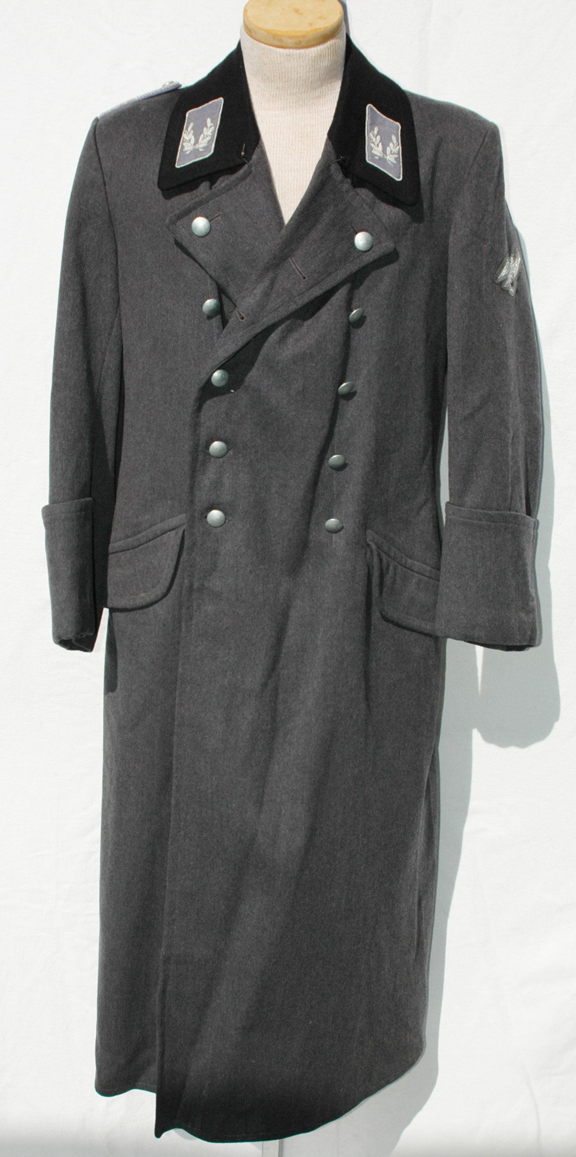 German WWII RLB Luftshutz Officers Greatcoat