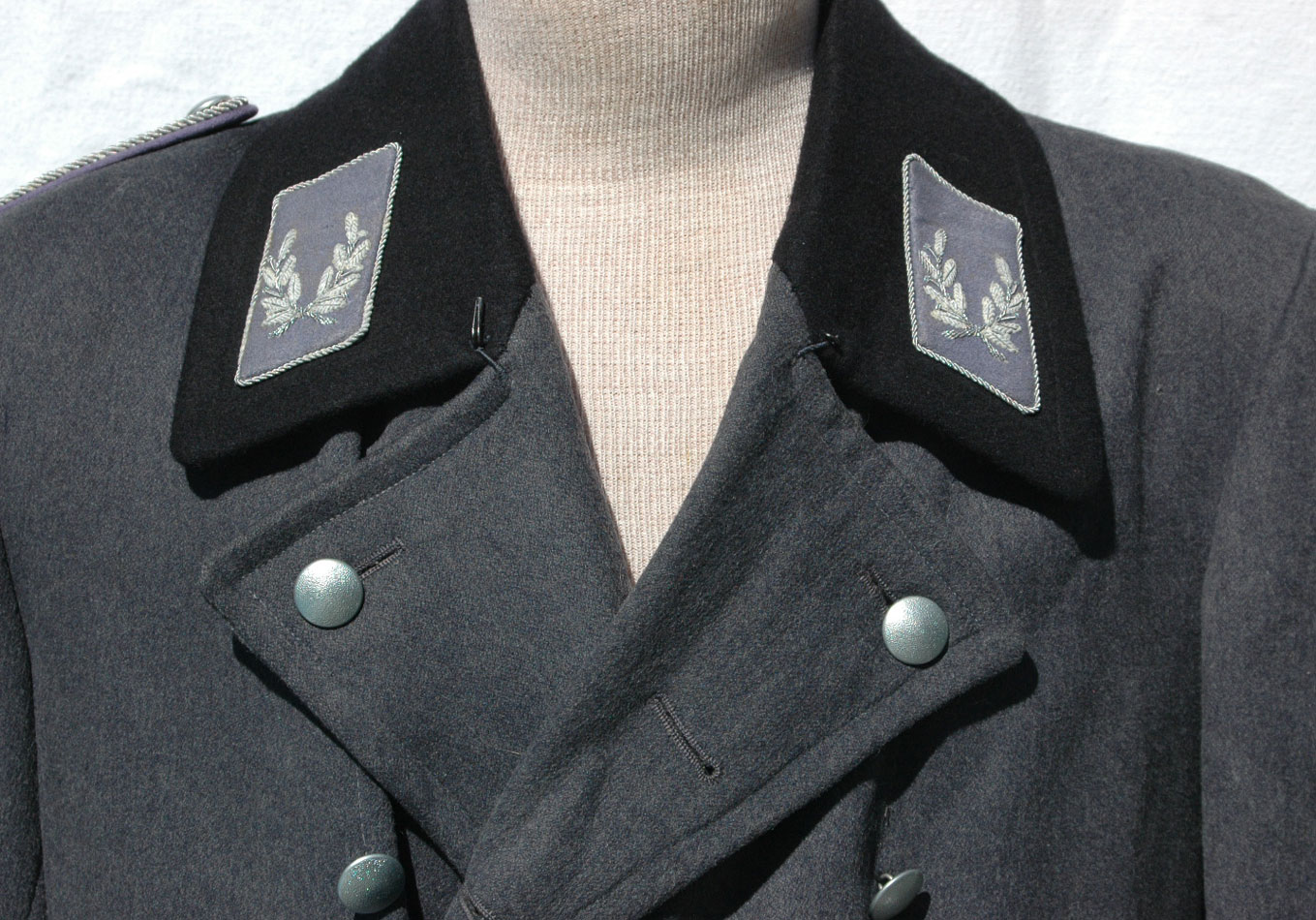 German WWII RLB Luftshutz Officers Greatcoat