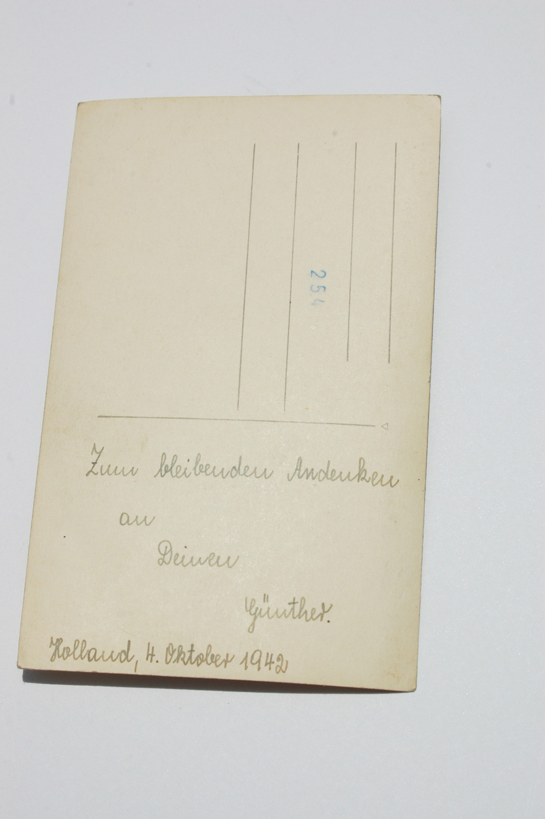 German WWII Postcard Photo, Luftwaffe Man