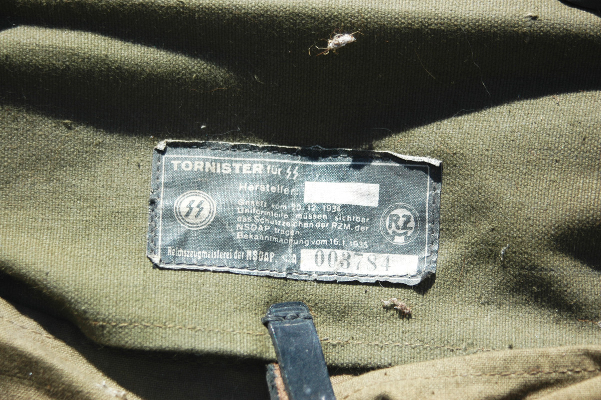 German Pre-War SS-VT Backpack with straps