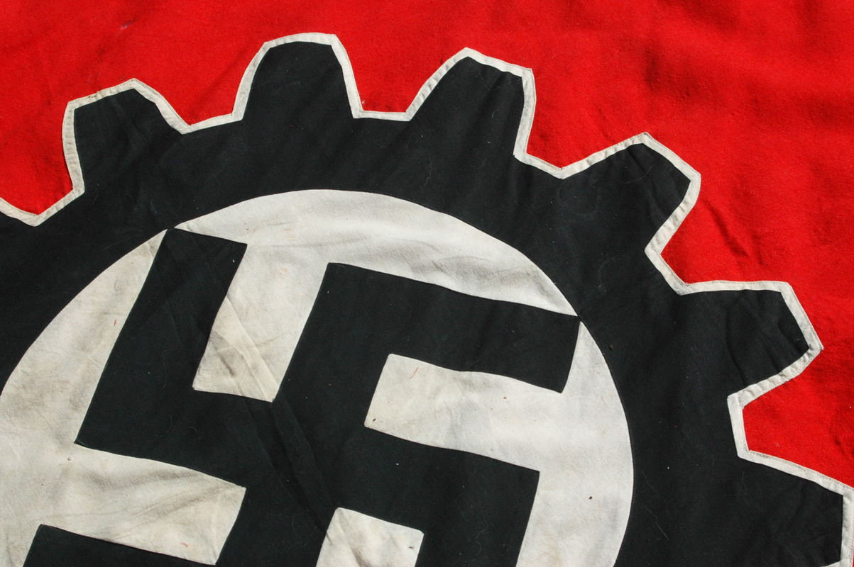 German WWII or Pre-War DAF Flag Ortsgruppe Oberg
