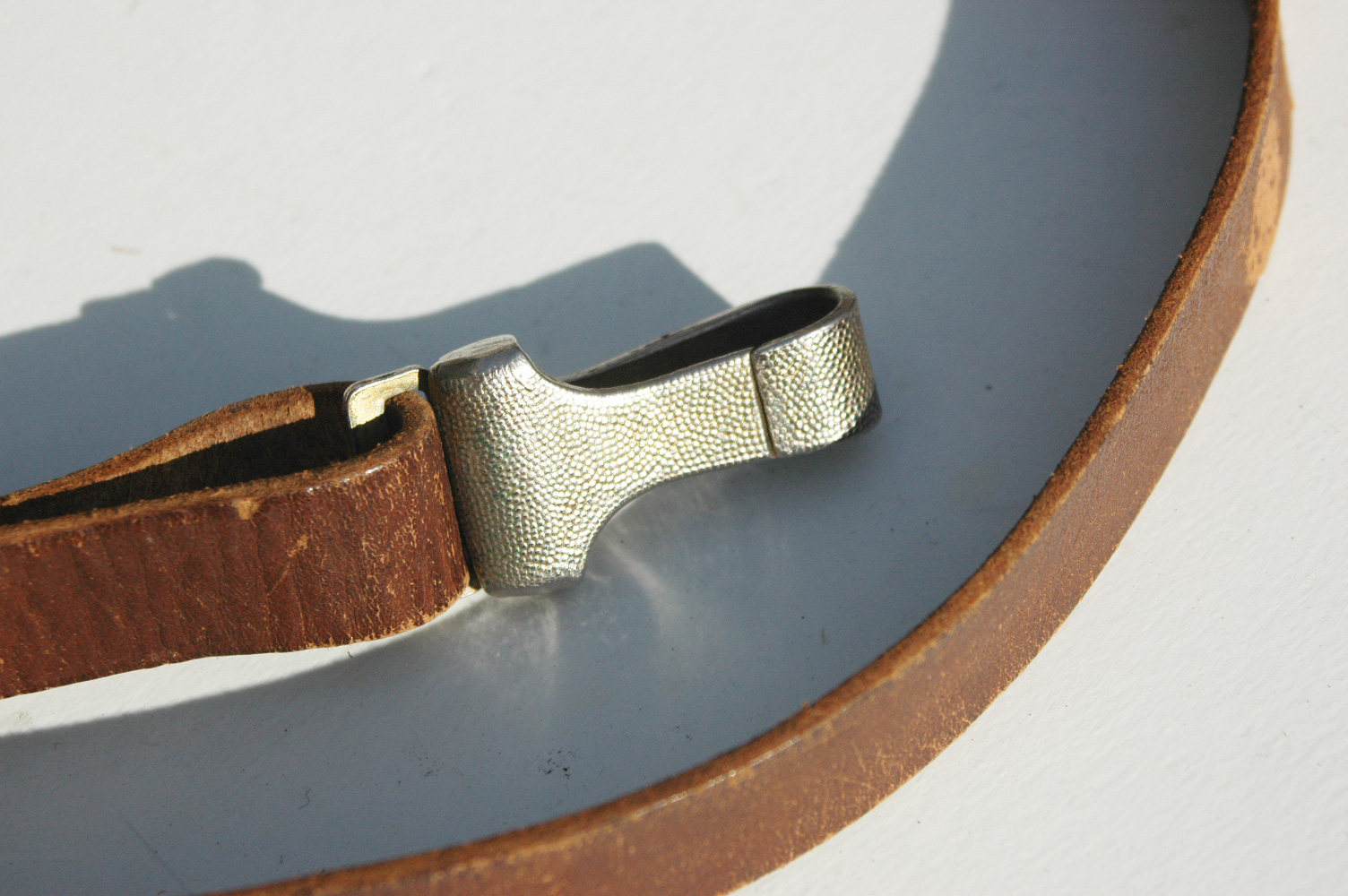 NSDAP or SA Brown Leather Cross Strap