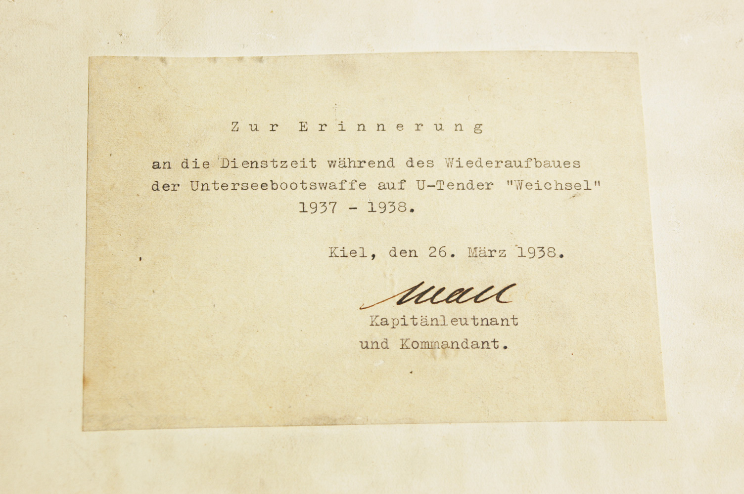 Named U-Boat Grouping with Medals and Photos